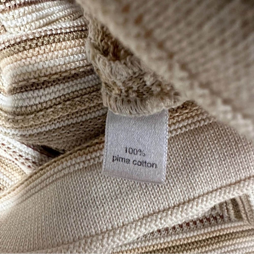 Peruvian Connection Neutral Multi Color Pima Cott… - image 7